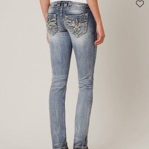 Rock Revival Barbila Jeans Straight Leg 28 Lowrise